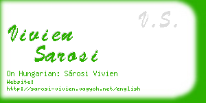 vivien sarosi business card