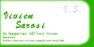 vivien sarosi business card